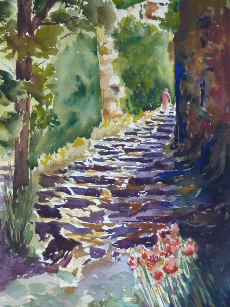 Ancient steps to Rennes le chateau, Languedoc   Aug 30, 2013