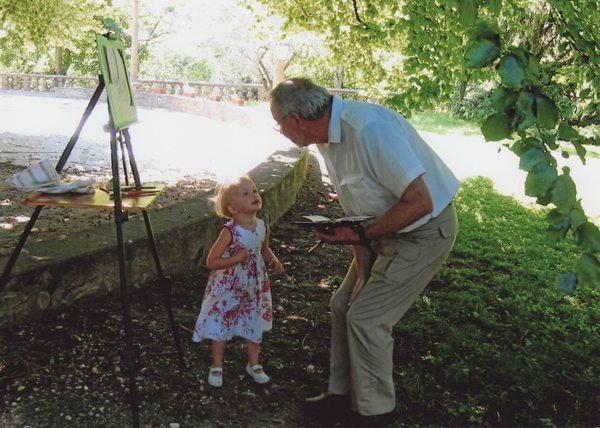 Len interupted by a young admirer