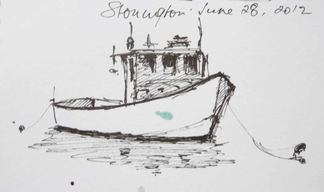 Maine Lobster Boat Sketches 3