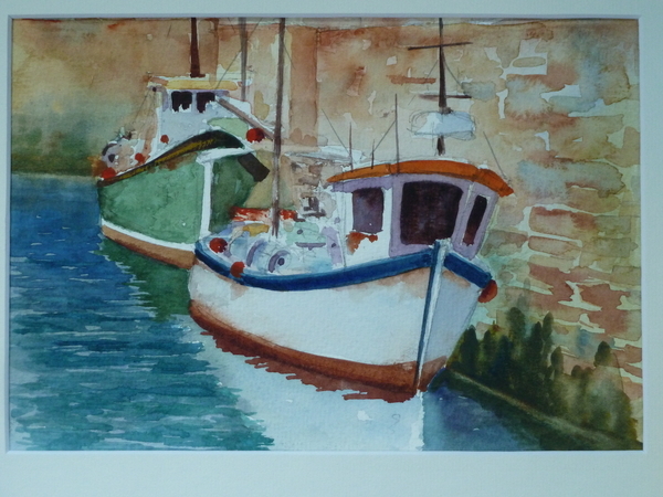 Boats at Porthleven (2015)