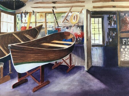 Sunrise Canoe Works - Inside the Shop