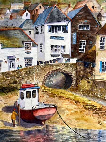 The House on the Props and the Roman Bridge - Polperro