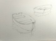 Two boats sketch (waiting to be painted)